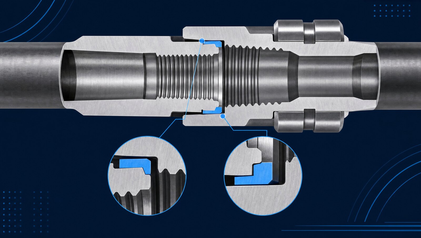 TSDS two engaged shoulders cutaway